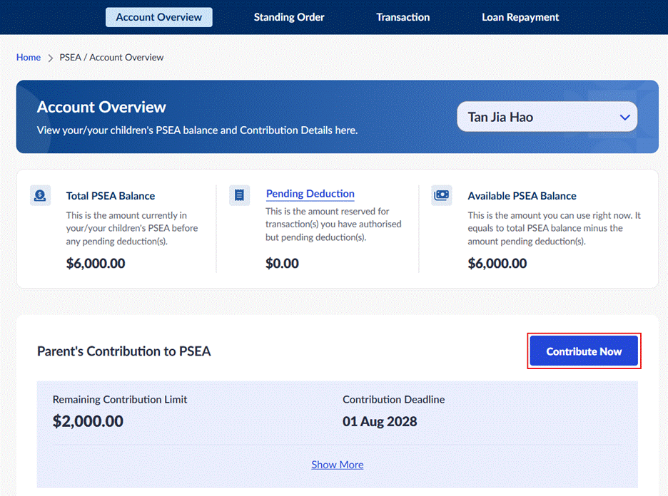 Click Contribute Now. Click Contribute Now.